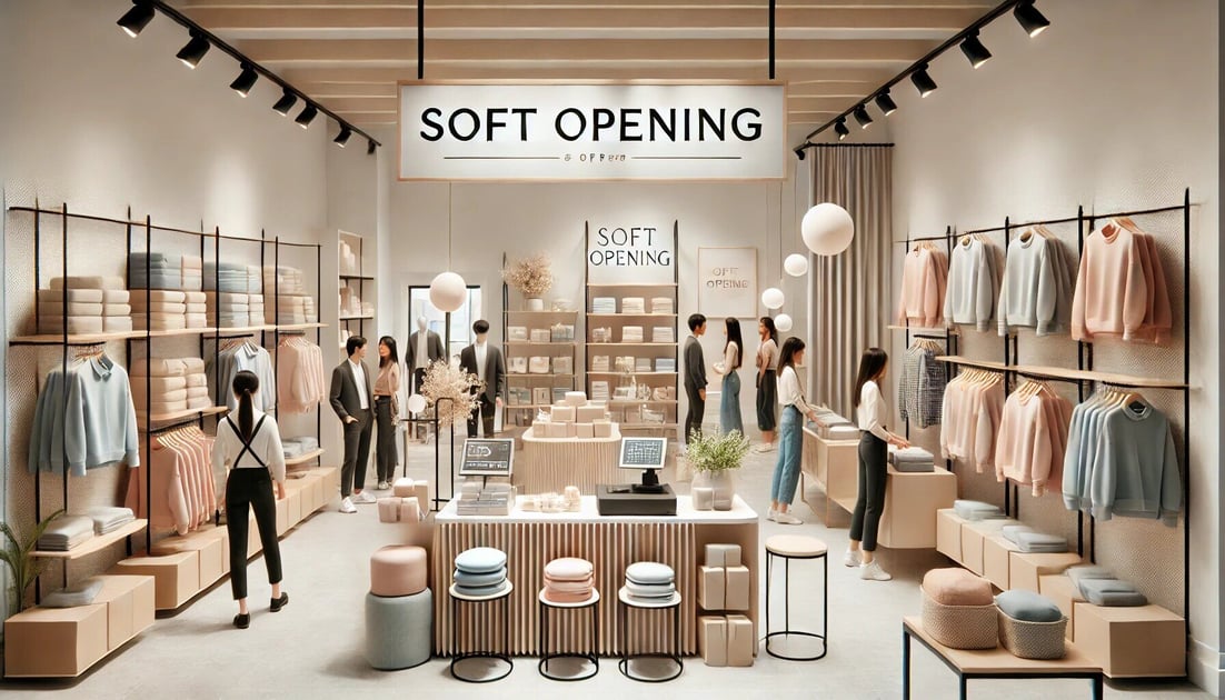 soft opening a retail store