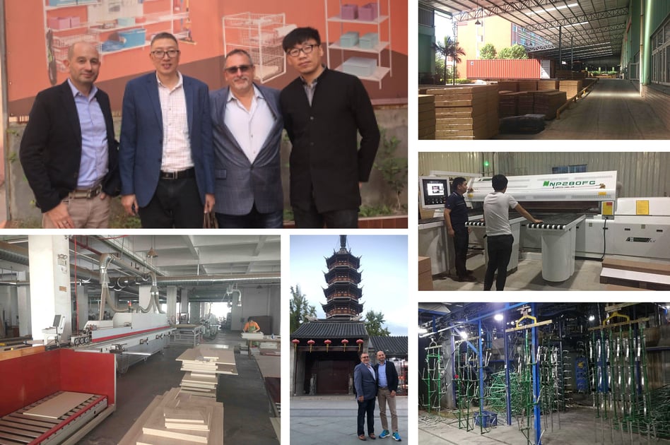 Images of S-CUBE principals and factories in China